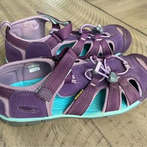 Keen Kids Purple and Teal Sandals Sz 3